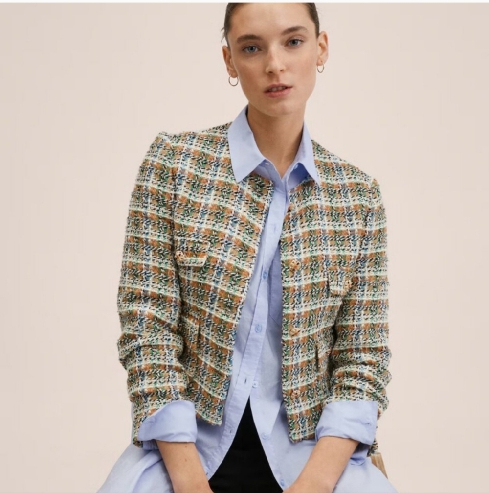 Autres Filles Tweed Blazer Multicolor Jacket